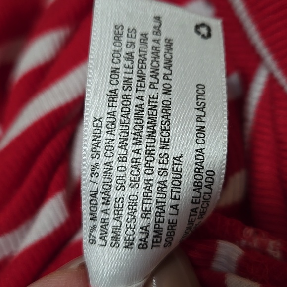 Merona red and white striped tank in medium - Picture 11 of 11
